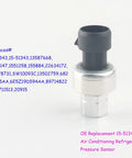 AC High Pressure Sensor Switch Direct Fit Replacement For Chevy Suburban Tahoe GMC Sierra Buick Cadillac Pontiac Saturn 2002 To 2021 2003 To 2020 HVAC Pressure Transducer MT1247, front view