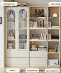 Dope Floor Standing Modular Bookshelf With Open Compartments And Adjustable Shelves, shown with books and decorative items, 2003mm tall