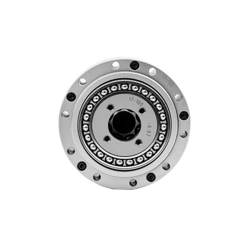 Solid As A Rock High Precision Cylindrical Gear Reducer With Hard Tooth Surface And Horizontal Layout For Smooth Power Delivery And Built Tough Reliability At 100 Ratio, top view with robust ball bearings.