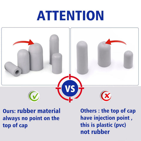 Grab This Awesome 80-Piece Rubber Vacuum Cap Assortment Kit With Dropper Sizes From 5/32 To 3/8 Inch Perfect For Carburetors And Manifolds Made Of Heavy Duty Nitrile That Gets The Job Done Without Skipping A Beat. gray rubber vacuum caps vs plastic caps