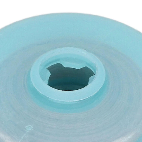 Close-up of blue plastic spool for 5 Pack Solder Wick Desoldering Braids Copper Alloy Pro Grade 3mm by 1.5m For PCB Repair.
