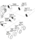 Tank Tough Hydraulic Torque Wrench MDW 3 lightweight aluminum frame parts diagram showing adapters and components.