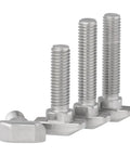 Top Shelf 20-Piece M5 T-Nuts And Bolts Assortment Kit For Aluminum Profiles Featuring Durable Nickel Coating, Flange Nuts, And Carbon Steel Construction with hex bolts.