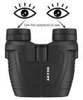 Front view of 12x25 Compact Binoculars For Adults And Kids With Large Eyepieces, Waterproof All Weather