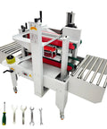 Automatic Foam Box Side Sealing Machine 110V Built Tough Rubber Conveyor Belt Package Tape Sealer For Insulated Coolers, detailed view.