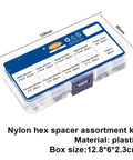Non Conductive Nylon Hex Spacer Kit Two Pack With Male And Female Standoffs And Plastic Screws Nuts M2.5 M3 M4 For Drone Quad Copter PCBs Circuits Insulation Spacers 240 Pieces storage box