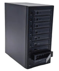 Usb 4 0 Type C Eight Bay Sata Hard Drive Enclosure A Straight Speed Demon Kicking 40Gbps with eight drive bays and control panel.