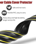 6 Ft Floor Cable Cover With Three Large Cord Channels For Wires On The Floor Beefy Heavy Duty PVC Duct Indoor Outdoor Wire Management
