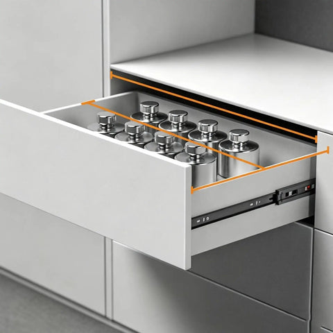Heavy Duty Drawer Slides With Ball Bearing Rollers For Smooth Quiet Operation In Cabinets And Drawers, steel drawer slide in kitchen cabinet