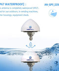 IP67 waterproof All-In-One GNSS Navigation Antenna for Vehicles, Marine, and Drones, top-notch centimeter-grade precision displayed