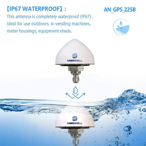 IP67 waterproof All-In-One GNSS Navigation Antenna for Vehicles, Marine, and Drones, top-notch centimeter-grade precision displayed