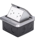 Shop Grade 250V 20A Floor Electrical Outlet With Embedded Pop Up Power Socket And Ip40 Weather Seal at a 45-degree angle.