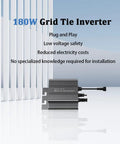 Efficient 180W MPPT Grid Tie Micro Inverter Kickstarts Your Solar Panels Into Dead Simple Home Power with plug and play design.