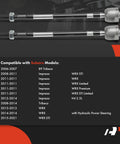Front Inner Tie Rod End For Subaru Fits B9 Tribeca 2006 2007 Impreza WRX STI 2008 2011 Impreza WRX WRX Limited WRX Premium WRX STI Limited 2011 Impreza 2012 2014 Tribeca 2008 2014 WRX 2013 2014 With Hydraulic Power Steering WRX STI 2015 2021, pair
