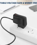 5V 0.6A AC DC Adapter Charger 3.5x1.35mm Plug For TP-Link TO50060-2B1 Power Supply plugged into power strip