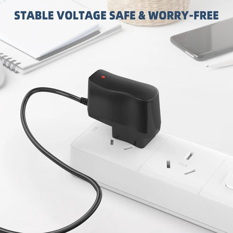5V 0.6A AC DC Adapter Charger 3.5x1.35mm Plug For TP-Link TO50060-2B1 Power Supply plugged into power strip