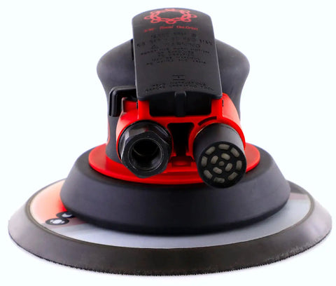 Air Powered Random Orbital Sander For Woodworking And Home Improvement, 6 Inch Hook And Loop Sanding Tool