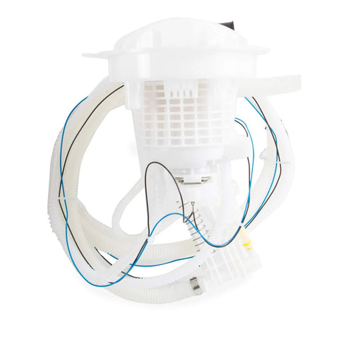 Passenger Side Fuel Pump And Sending Unit Assembly For Dodge Charger Challenger Magnum And Chrysler 300 2005 Through 2016 Direct Fit Replaces E7279A E7264A Gasoline Transfer Pump, white unit with wiring harness visible