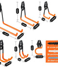 16 Pack Garage Hooks Set Durable Wall Mount Storage System With Heavy Duty Industrial Hangers dimensions and included hardware