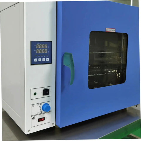 Solestre Heavy Duty Replacement Handle For Commercial Kitchen Equipment Drying Box Oven Door Grip High Temp Resistance installed on blue oven.