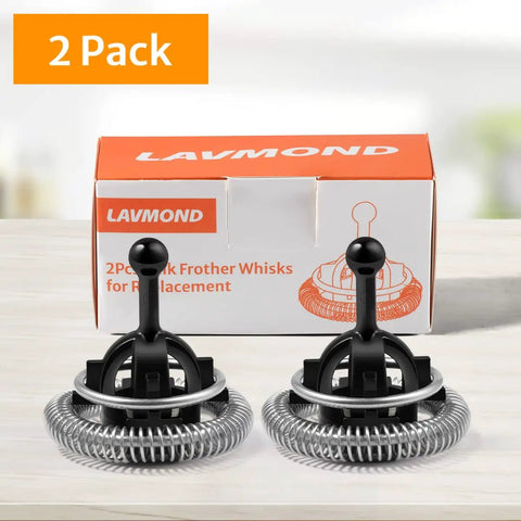 Barista-Grade Stainless Steel Milk Frother Whisks For Aeroccino 3 4 Plus Replacement 2 Pack Rustproof Dishwasher Safe