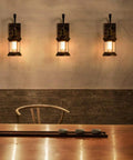 Rustic Lantern Wall Sconce Lights Plug In Oil Rubbed Bronze Antique Fixtures For Bedroom Living Room Bathroom Cafe