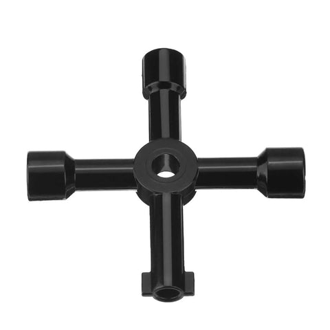 Multi Functional 4 Way Utility Keys For Gas Meter Water Box And Electric Cabinet 2 Pack Panel Keys by Shappy, black metal