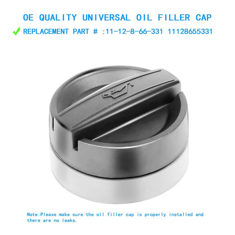 Engine Oil Filler Cap Compatible With BMW Engine Codes B46 B58 N20 N51 N52 N52N N54 N55 N63 N63M N63R N74 And More