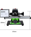 AOXHUGB Mini Metal Lathe Machine 1200W High Power Polisher Grinder Tool for precision drilling, 370mm metal base.