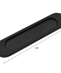 Self Adhesive Pull Handles 2 Pack Stick On Black For Kitchen Cabinets Drawers Windows And Closets Push Pull Helper With Easy Install No Drill Removable Durable Grip, 5.8in