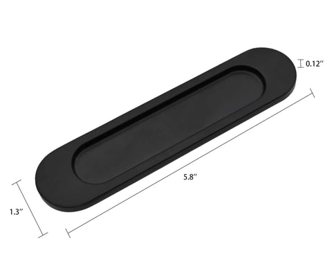 Self Adhesive Pull Handles 2 Pack Stick On Black For Kitchen Cabinets Drawers Windows And Closets Push Pull Helper With Easy Install No Drill Removable Durable Grip, 5.8in