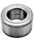 Close-up view of a metal bearing from the 2 Front Wheel Bearings Replacement Kit For Toyota Tundra Tacoma 4Runner Sequoia Front Hub Bearing Assemblies For 1995 To 2007 Trucks Durable Easy Install Smooth Quiet Ride.