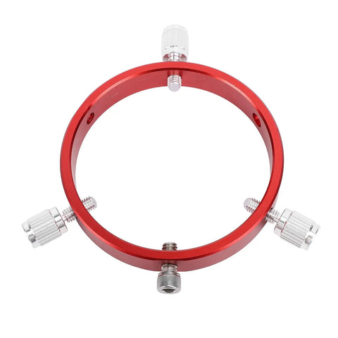 Six Hole 90mm Guiding Scope Ring In Aluminum With M6 And One Quarter Inch Screws Red Mount For 70 To 90mm Astrophotography Gear Vibration Free
