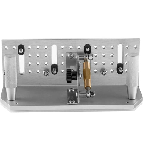 Beefy Dual Handles Belt Knife Grinder Jig 9.8 Inch Sharpening Locator Adjustable 85 To 115 Degree Angle Knife Making Guide Aluminum