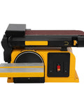 Smooth As Butter Desktop Belt Sander And Disc Grinder Combo Set For Woodworkers showing compact design with sander and grinder features.