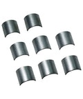 Pack of 8 steel shims from Universal 1 Inch To 1-1/8 Inch Handlebar Riser Shim Spacers Kit for bikes