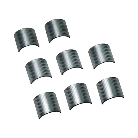 Pack of 8 steel shims from Universal 1 Inch To 1-1/8 Inch Handlebar Riser Shim Spacers Kit for bikes