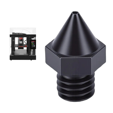 Bulletproof Hardened Steel 3D Printer Nozzle 0.6Mm Upgrade For Raise3D N Series Heavy Duty High Temp Extrusion Tip Reliable Daily Driver Replacement Part For Smooth Filament Feed