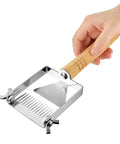 Adjustable Honey Uncapping Fork With Stainless Steel Blade And Wooden Handle For Beekeeping Enthusiasts in hand