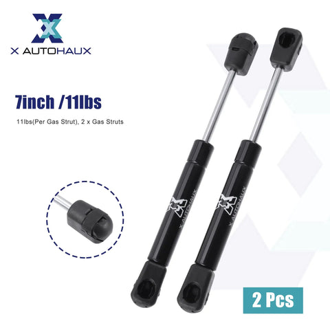 Two Pack 7 Inch Lift Supports Gas Struts 11 Lb With Mounting Brackets Universal For Car Hood And Tailgate Hydraulic Lift Rods