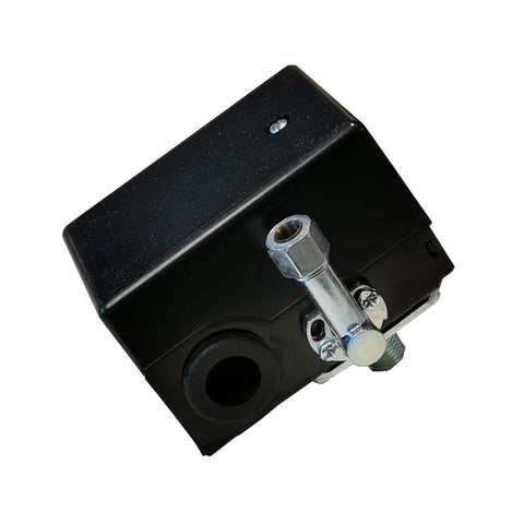 Pressure Switch Replacement For Porter Cable Air Compressor 140 Psi Cut In 175 Psi Cut Out Quarter Inch Npt Port 120 And 240 Volt Beefy Heavy Duty D20596 Z D20596 Replacement Part side view