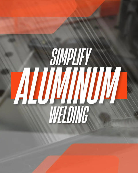 Aluminum E4043 Welding Rod For All Aluminum Welds 3/32 Inch By 14 Inch 0.5 Lb Pack Of 26 Electrodes Pro Grade Stick Electrode showcasing simplify welding message.