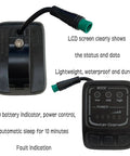 LED Display For 24V 36V 48V Electric Bikes KD26E Meter With UART Protocol showing key features, waterproof design