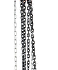 Heavy Duty Manual Chain Hoist For Industrial Use 15 Ft Lift 4000 Lb Capacity Grade 80 Chain Stamped Steel Orange Finish
