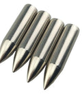 Glue On Field Points Archery Tips For 7mm Arrow Shafts, 1.368 Inch Long, 8mm Outside Diameter, 85 Grain Steel Points, Pack Of 12