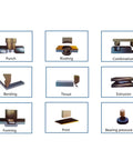 Image showing various metal fabrication processes: Punch, Riveting, Bending, and more for The Workshop Beast Heavy Duty Pneumatic Punch Press Machine With Adjustable Cylinder Stroke And Digital Controls For Tough Metal Fabrication Jobs 110V.