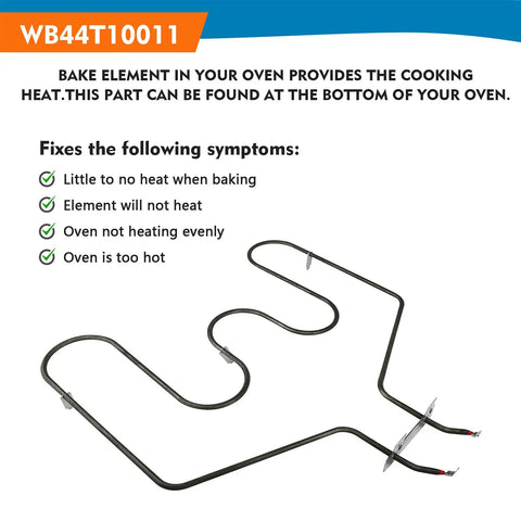 Oven Bake Element Replacement WB44T10011 For GE Hotpoint And Other Brands No Fuss Install Replaces WB44T10059 820921 AP2030997