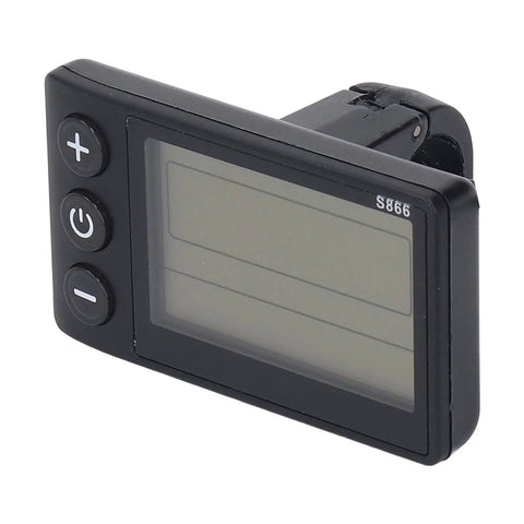 S866 LCD panel for Dope 36V 48V 350W Brushless Motor Controller Kit with side control buttons for DIY electric bike conversion.