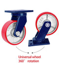 Heavy Duty Caster Wheels Set Of 4 With Precision Ball Bearings For Smooth Cruising Action And Secure Locking Features That Serve Up Effortless Furniture Mobility Without Any Sweat Or Tough Daily Strain, showcasing 360° rotation with robust construction.