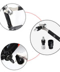 Bike Crank Extractor And Bottom Bracket Tool Kit With 16mm Spanner Wrench Compatible With Shimano ISIS Octalink BSA And SRAM